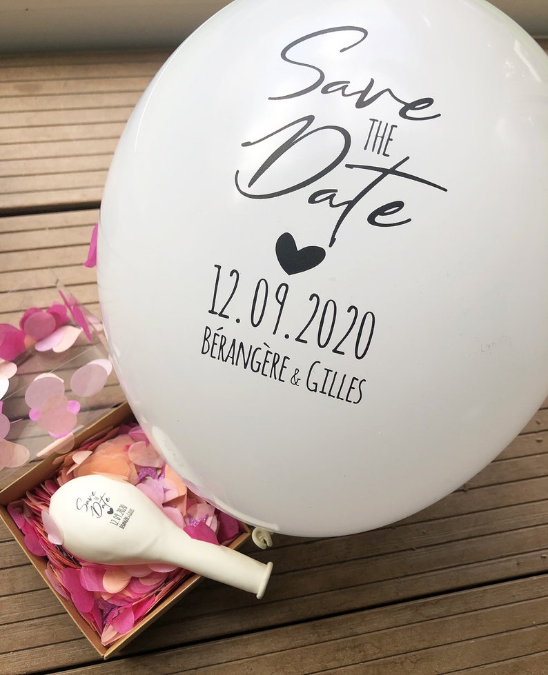 100 balloons save the date image 2
