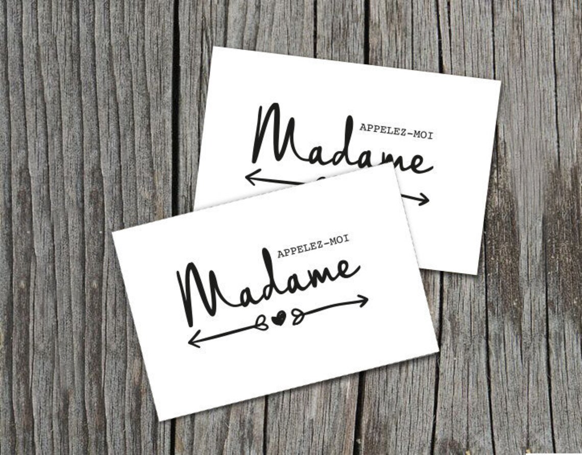 Tee-shirt appelez-moi madame | Etsy