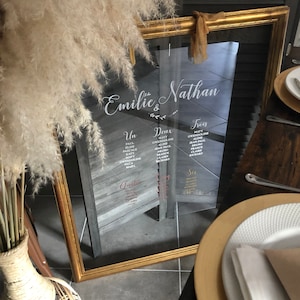 sticker plan de table mariage