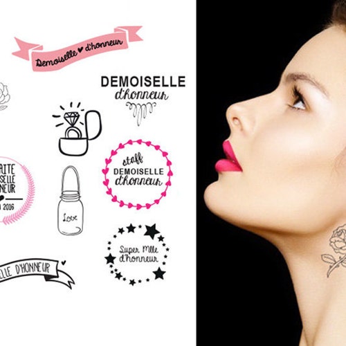 Temporary Tattoo Wedding Etsy