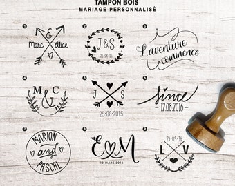 Custom-Holzstempel Hochzeit