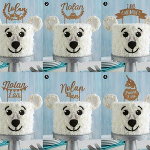 cake topper anniversaire enfant - 6 modèles