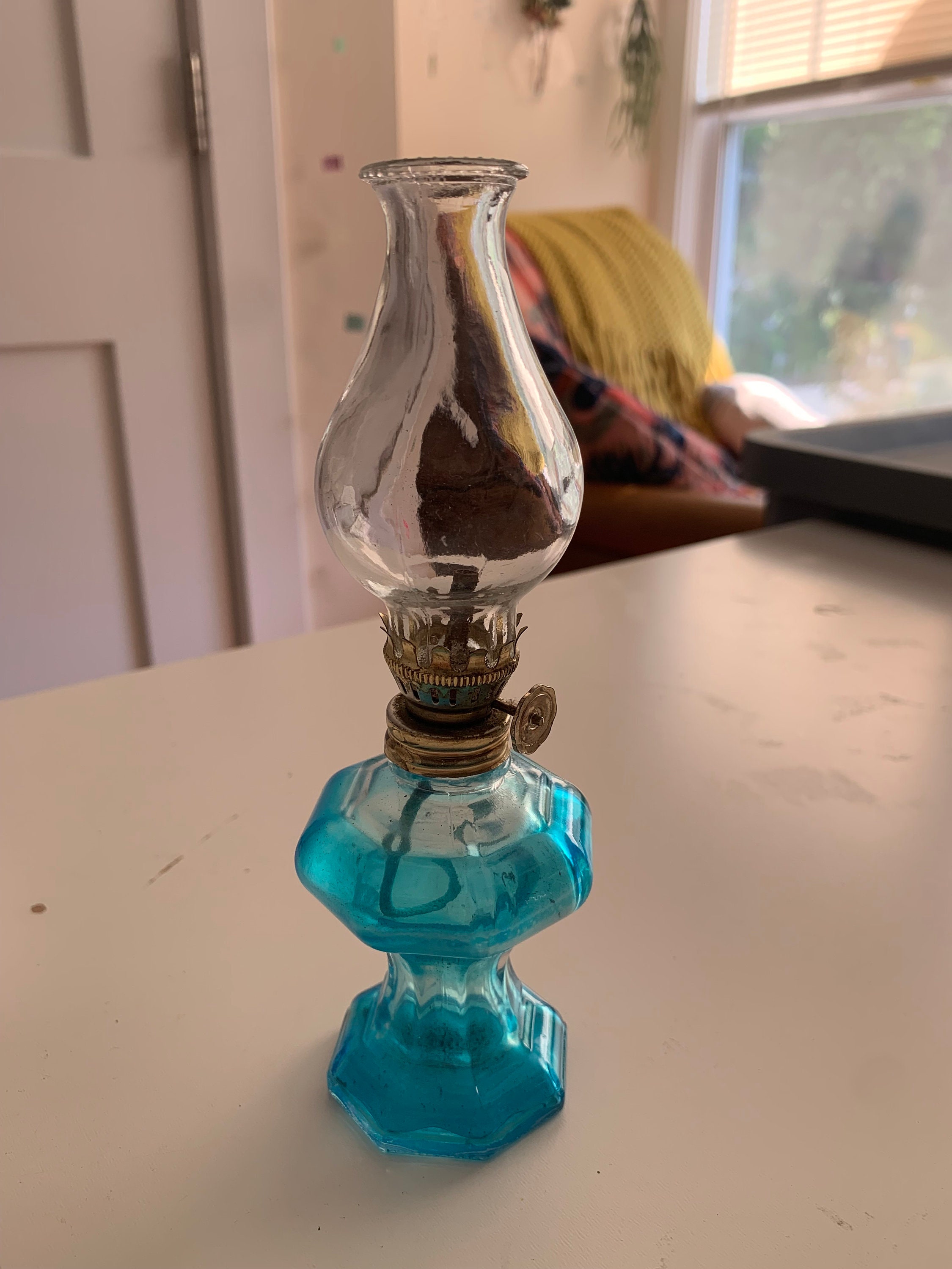 Vintage Mini Glass Oil Lamps Small Oil Lamps Oil Lanterns Etsy