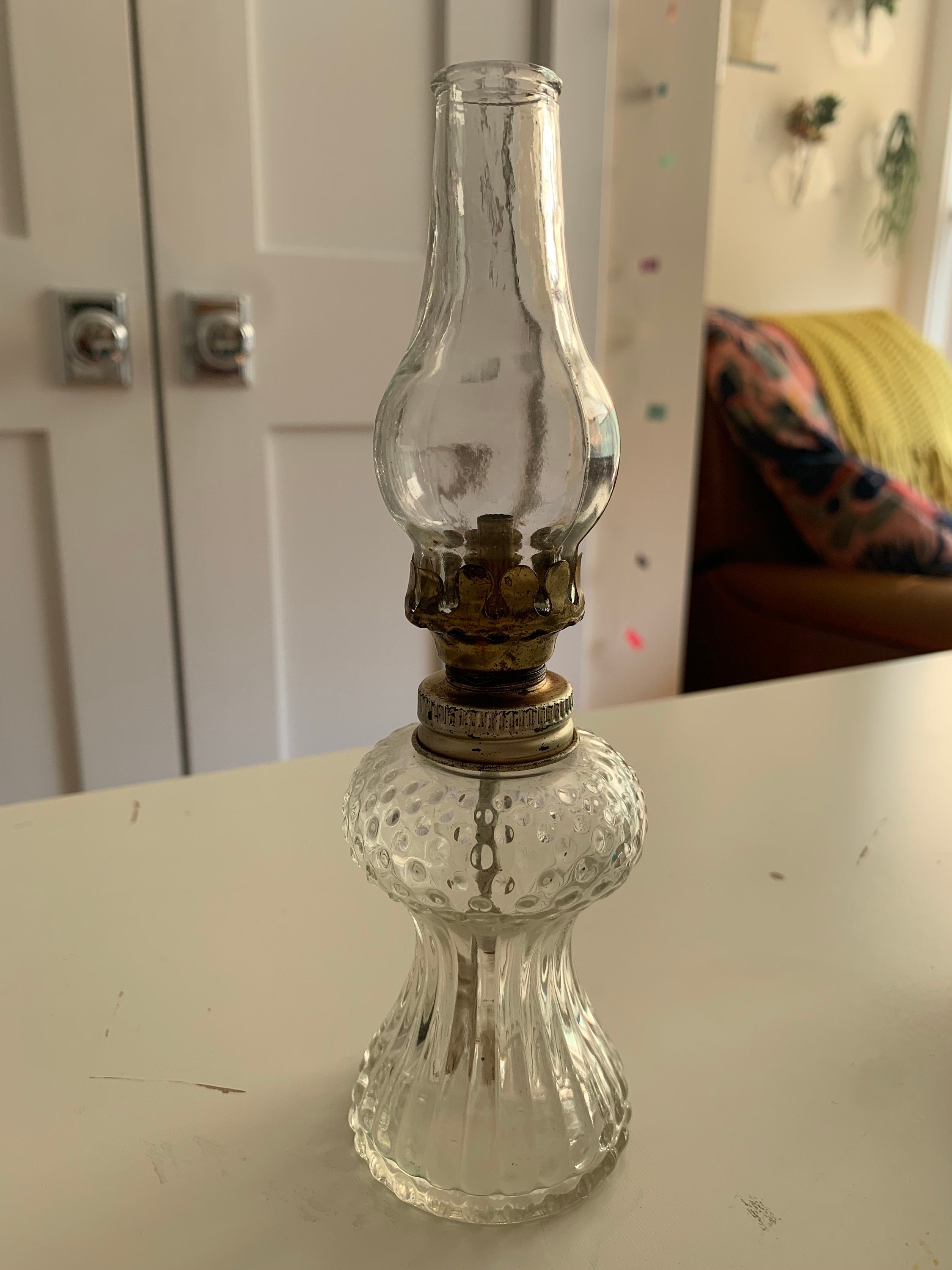 Vintage Mini Glass Oil Lamps Small Oil Lamps Oil Lanterns Etsy