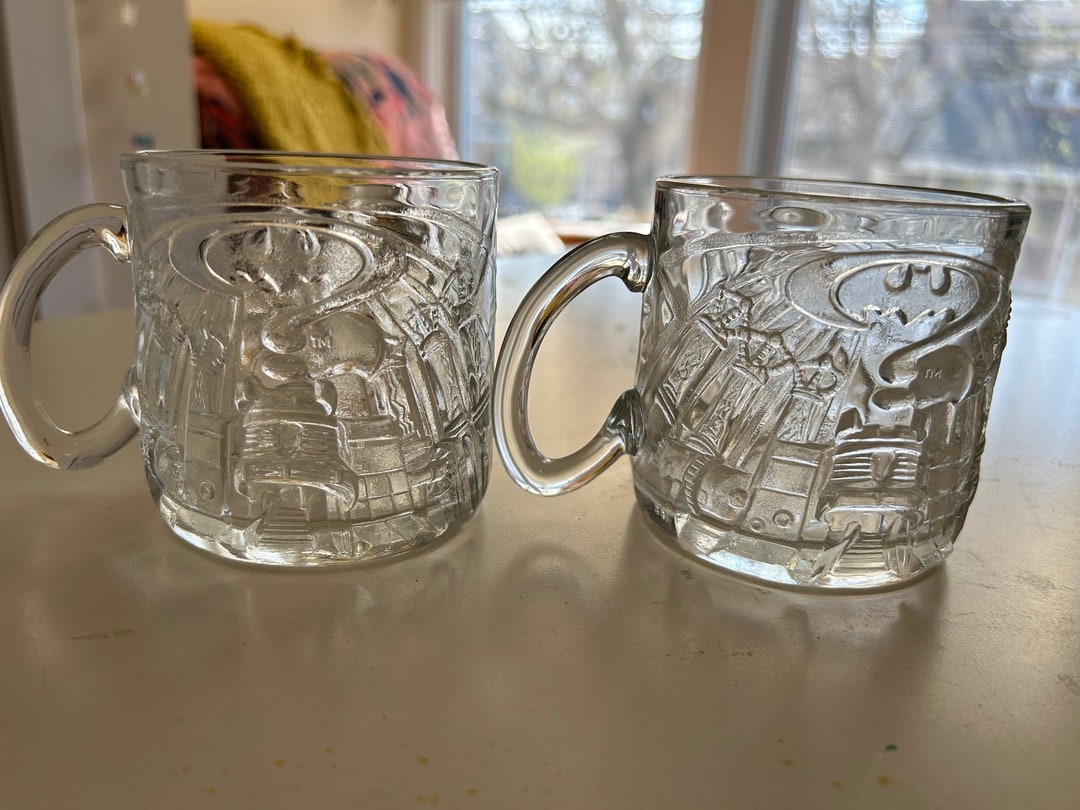 Glass Batman Forever Mug McDonald's 1995 Collectible