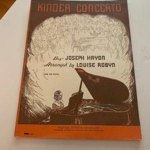 Kinder Concerto 1938 Sheet Music, For Two Pianos