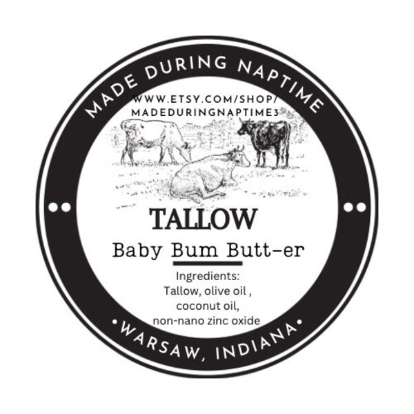 Tallow baby bum butter