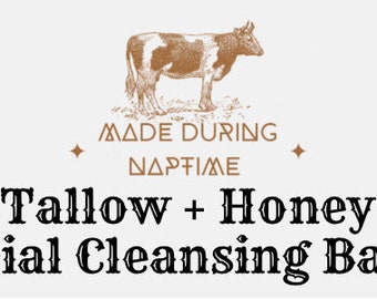 Tallow & Honey exfoliating facial cleansing balm