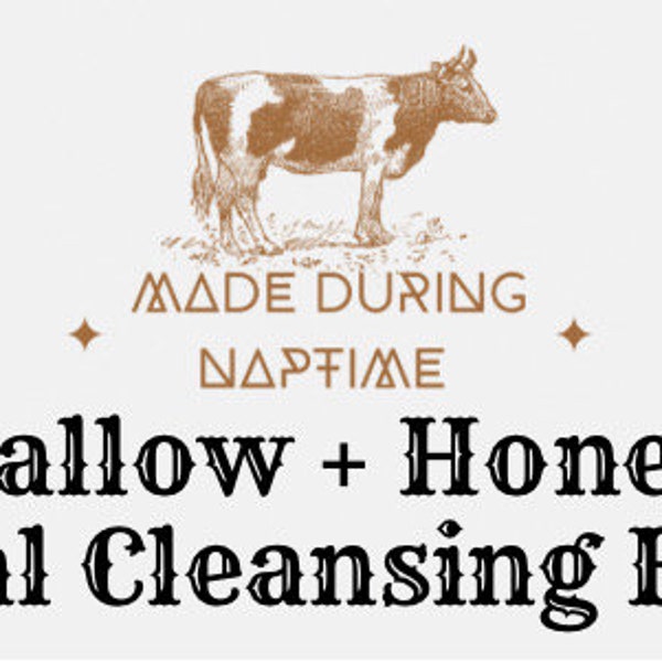 Tallow & Honey exfoliating facial cleansing balm
