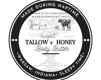 Tallow & Honey SLEEPY TIME body butter