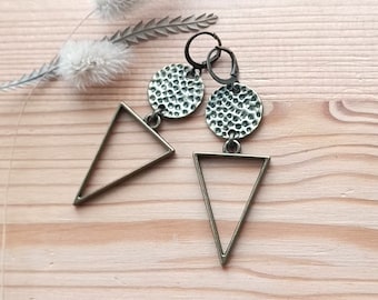 triangles earrings, Bohemian earrings