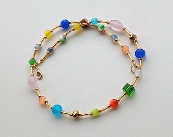 summer necklace in Mixed Bead match style