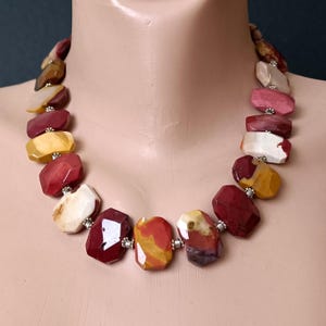 Mookaite Jasper chunky necklace