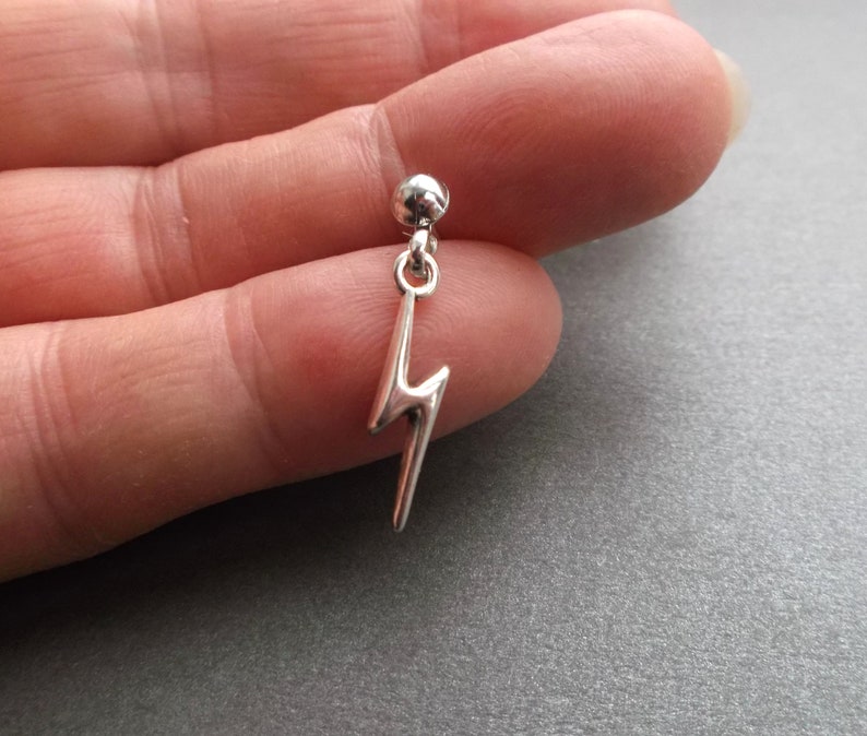Lightning strike earring long dangle earring short flash Etsy