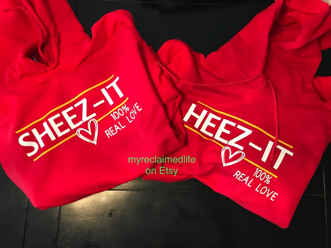 Heez It & Cheez It set of 2 Hoodies Etsy