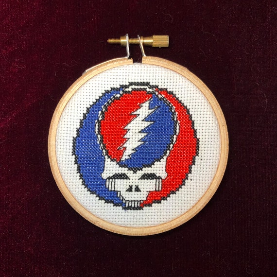 Grateful Dead Steal Your Face Cross Stitch Pattern Etsy