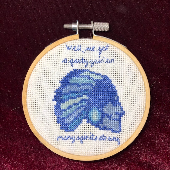 Widespread Panic Blue Indian Cross Stitch Pattern Etsy