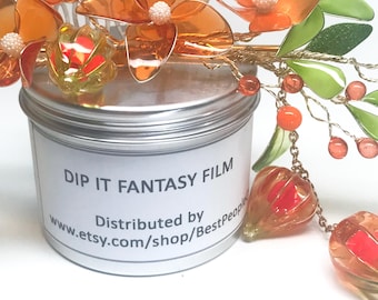 DIP IT Fantasy Film Liquid Synthetic Resin – Air Dry Dip Art for Jewelry Flowers