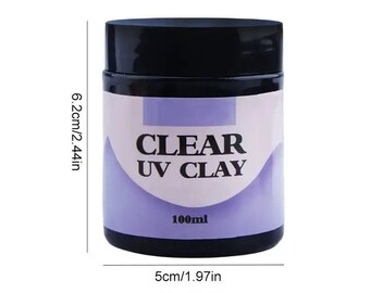 3D Resin UV Clay 100g Non-toxic for DIY Material Sculpting Handcraft, for Silicone Molds Clear, Suitable for all ages.