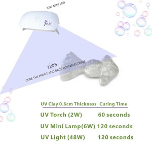 3D Resin UV Clay 100g Non-toxic for DIY Material Sculpting Handcraft Modeling, Clear, Suitable for all ages. image 8