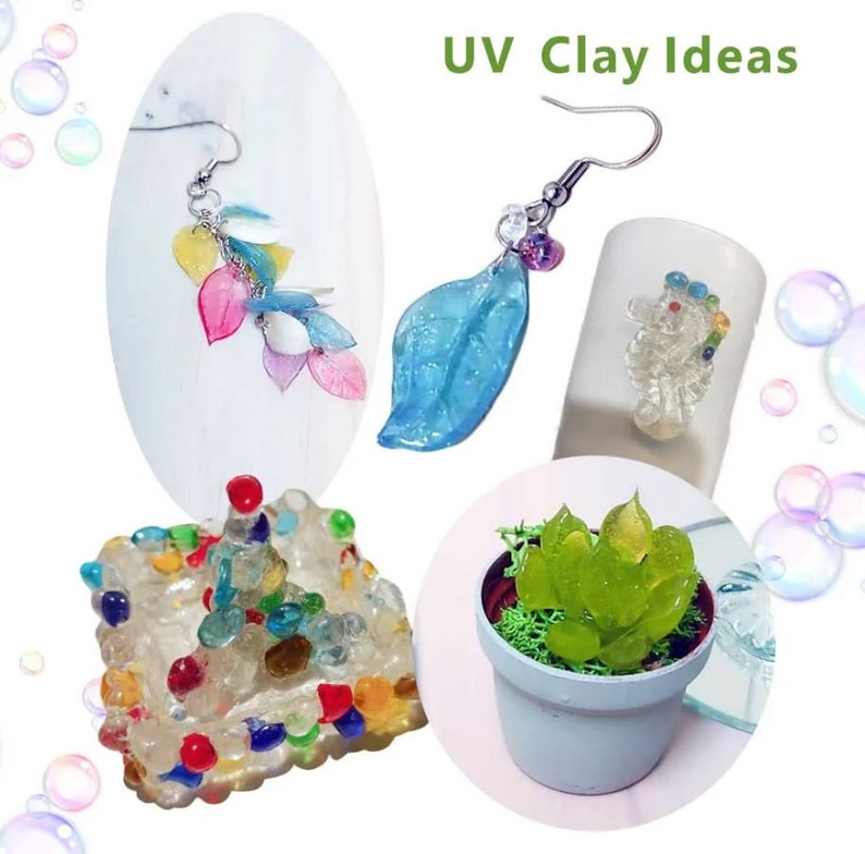 3D Resin UV Clay 100g Non-toxic for DIY Material Sculpting Handcraft Modeling, Clear, Suitable for all ages. image 4