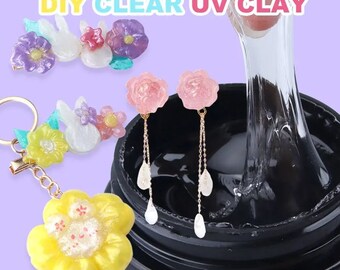 3D Resin UV Clay 100g Non-toxic for DIY Material Sculpting Handcraft, for Silicone Molds Clear, Suitable for all ages.