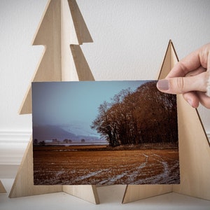 Un saupoudrage de Whitestuff A5 Carte de Noël photographique