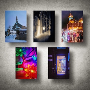 A5 fotografische Weihnachtskarte Pack