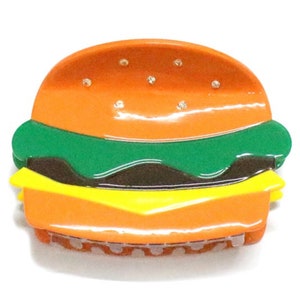 Cheeseburger Hair Claw Clip