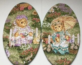 Easter Eggs Embroidered, Set of 2