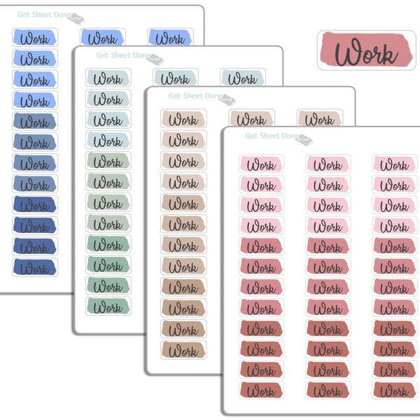 Work Day Planner Stickers/Planner Sticker Sheet/Work Bills Budget Calendar Stickers/Productivity Stickers  Planner Bullet Journal Scrapbook