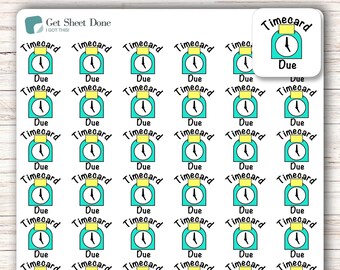 Timecard Planner Stickers/Budgeting Stickers/Financial Planning/Money Management/Paycheck Stickers/Planner Accessories/Sticker Sheets