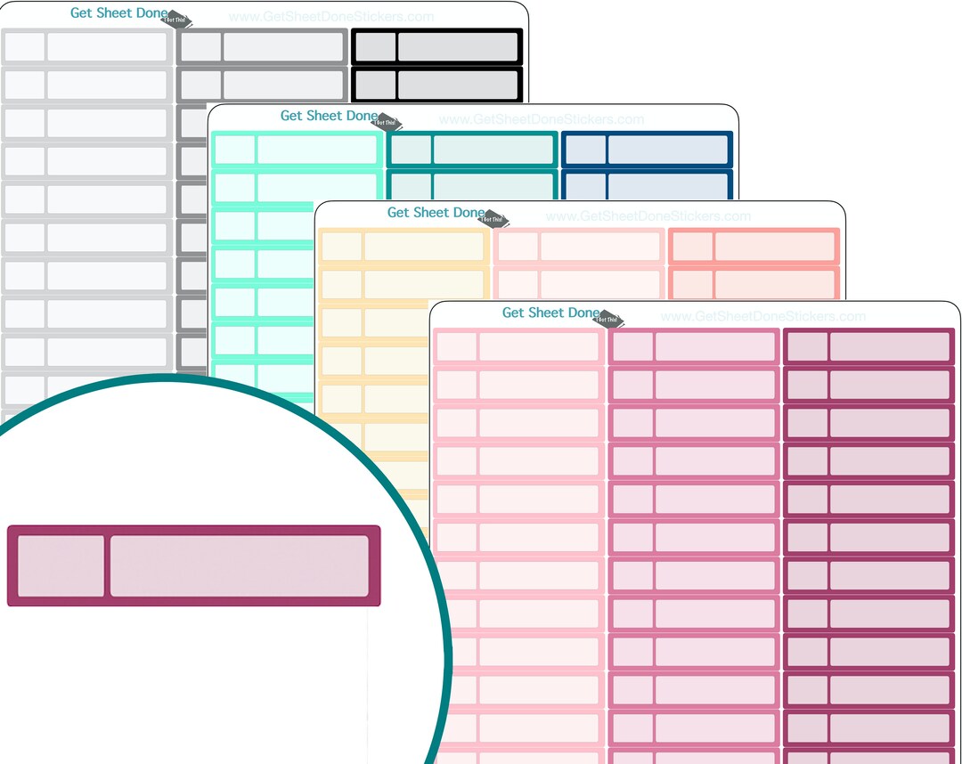 Appointment Box Planner Stickers/vinyl Planner Sticker Sheet/write in ...