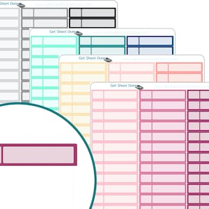 Termin Box Planner Aufkleber/Vinyl Planner Blatt/Writ in Kalender Aufkleber/Produktivität Aufkleber Scrapbook Bullet Journal