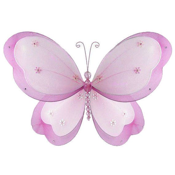 Butterfly Decor Nylon Hanging Wall Ceiling Baby Nursery Room Decoration Girls Nursery Decor Baby
