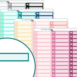 To Do Checkliste Box Planner Aufkleber/Vinyl Planner Aufkleber Blatt/Warten in Kalender Aufkleber/Produktivität Aufkleber Bullet Journal
