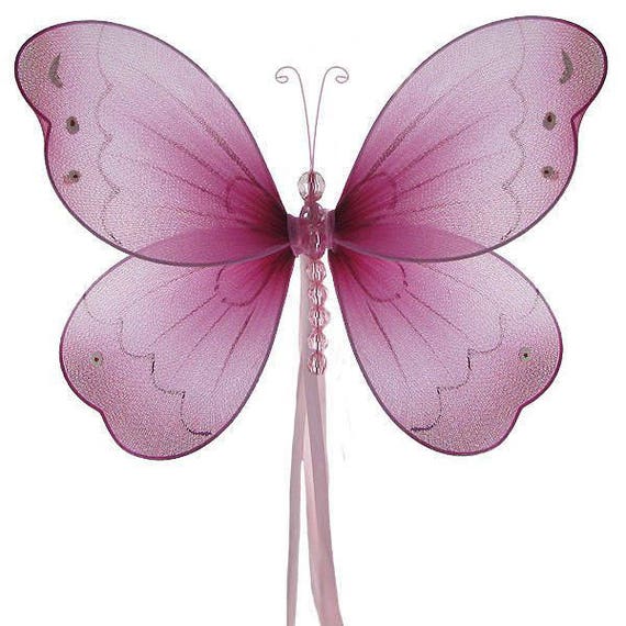 Butterfly Nursery Decoration Dark Pink Brianna Hanging Etsy