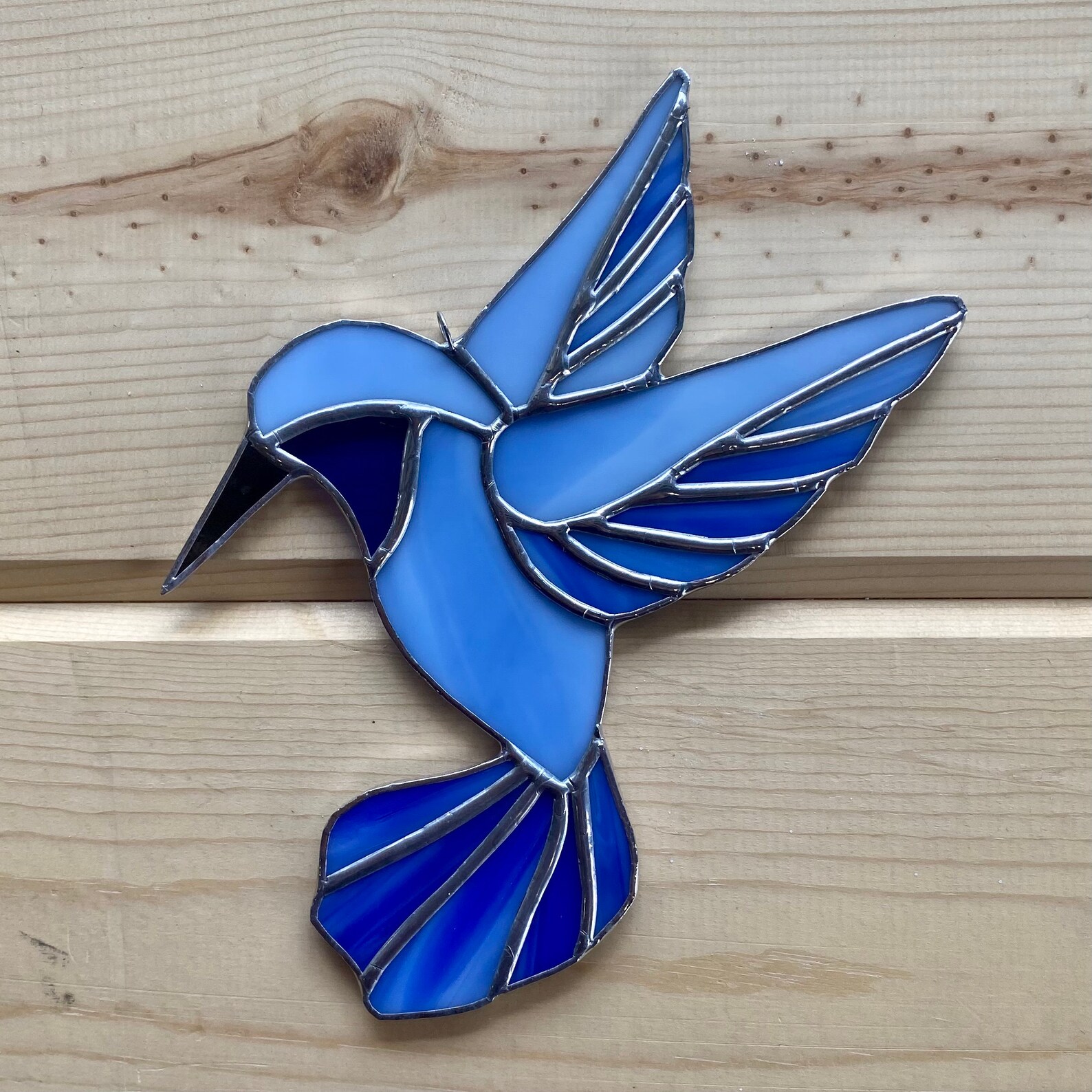 Hummingbirdhandcrafted Stained Glass Hummingbird Suncatcher Etsy