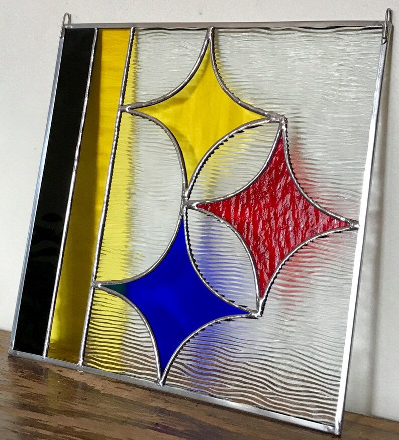 Stained Glass Steelers Panel Etsy