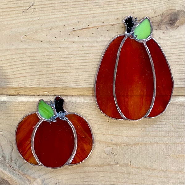 Mini Glass Pumpkin Etsy