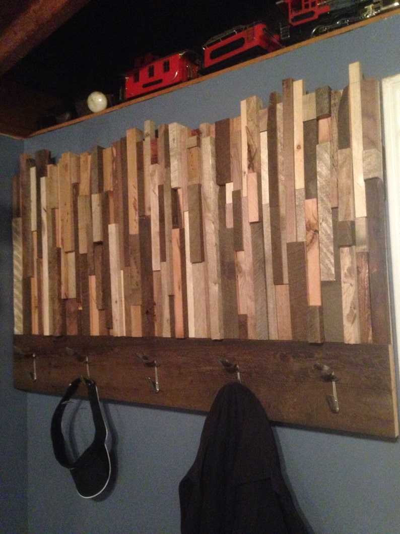 Reclaimed Wood Coat Rack Etsy