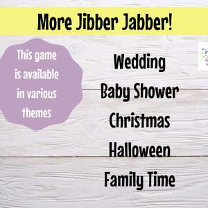 Virtual or Large Screen Baby Shower Game Jibber Jabber Baby Talk Game Sound out the words to reveal actual meaning PowerPoint Zoom Game image 8