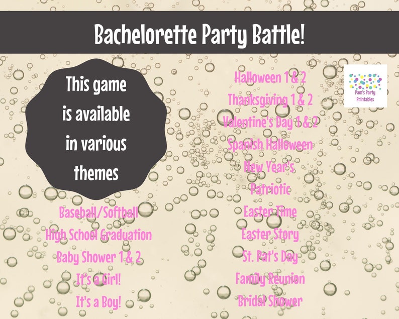 Virtual Game or In Person, Bachelorette Party Battle, Bridal Shower, Editable PowerPoint Game, Bridal Shower Party Game, Girls Night image 9