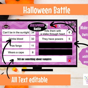 Halloween Game Bundle. Virtual or Large Screen Game, Zoom Game, PowerPoint Game, Halloween Party Game, Family Friendly, Game Show, Trivia image 4