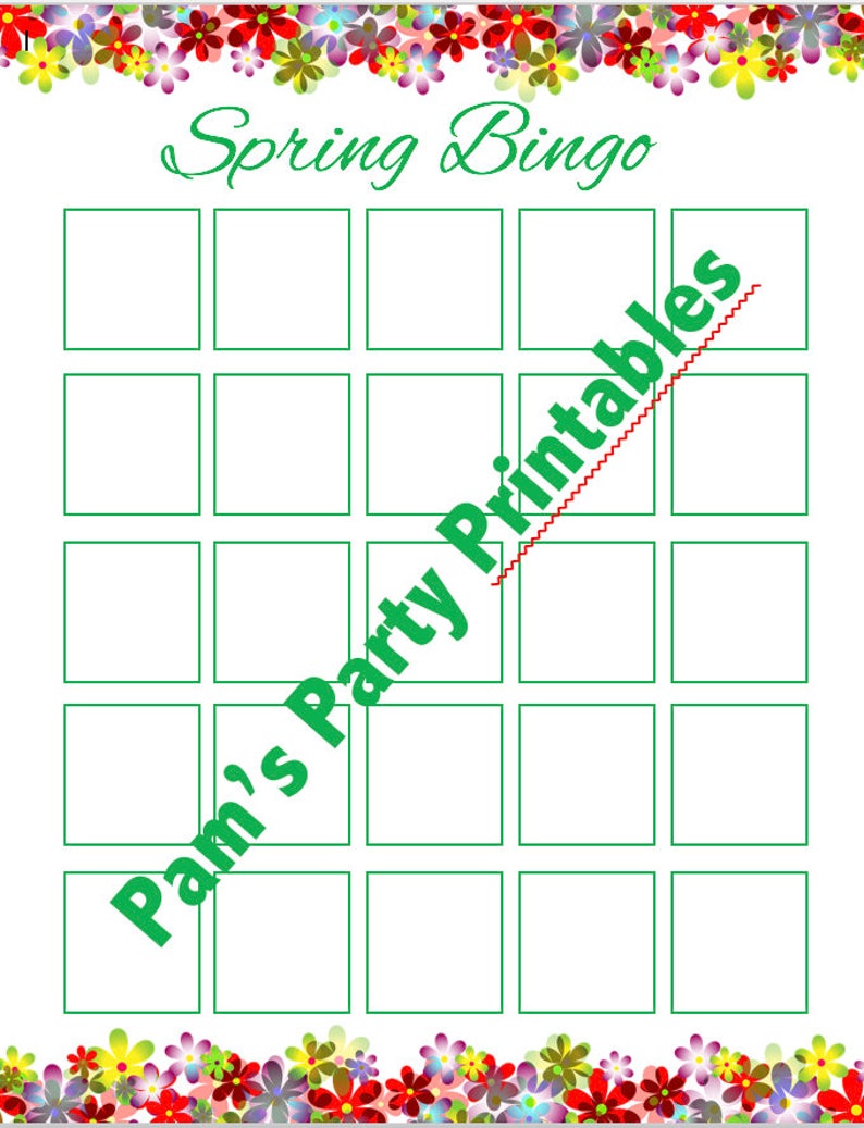 Blank Spring Bingo Printable for Do-it-yourself Sticker Bingo Sport - Spring Bash, Clroom Get together, Birthday Occasion, Youth Community, Female Scouts, Preschool picture about Spring Bingo Game Printable identified as Blank Spring Bingo Printable for Do it yourself Sticker Bingo Match - Spring Occasion, Clroom Get together, Birthday Get together, Youth Community, Female Scouts, Preschool