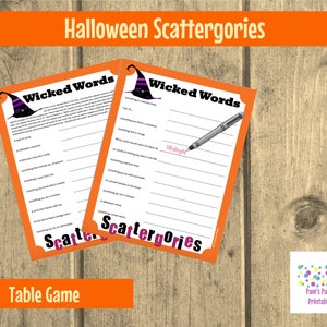 Halloween Printable Game Bundle 10 Games Taboo, Pictionary, Scavenger Hunt, Jep-arty, Scattergories, Halloween Challenge, Word Search, image 7