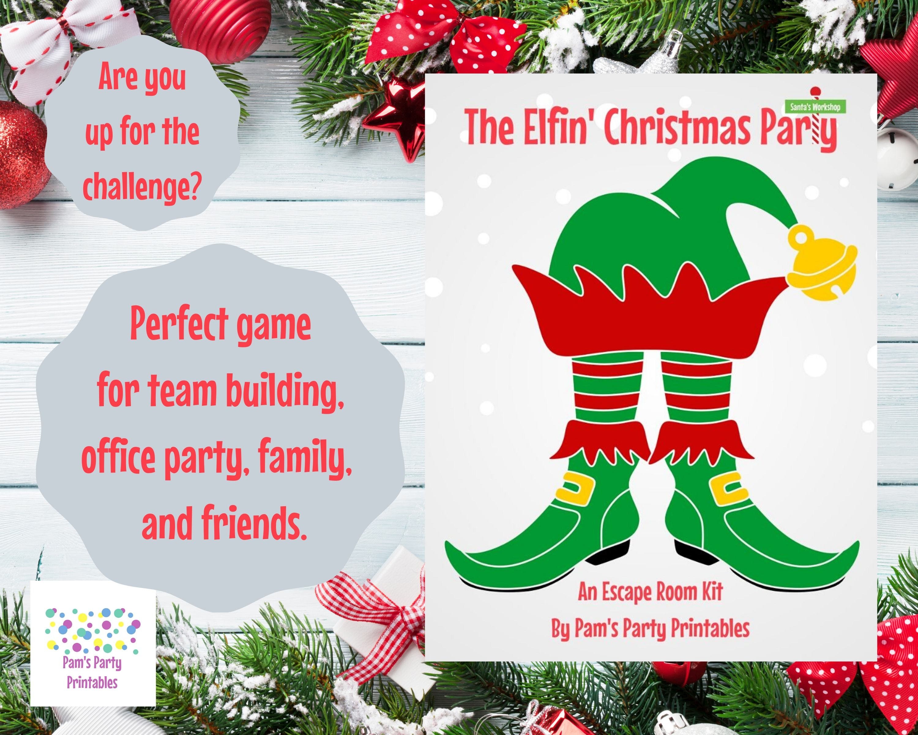 The Elfin' Christmas Party - A DIY Escape Room Kit Christmas Game Team ...