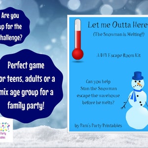 Let Me Outta Here A DIY Escape Room Kit Winter/Christmas/Holiday Game Family Friendly Ages 8 to 80 Group Game Party Game image 8