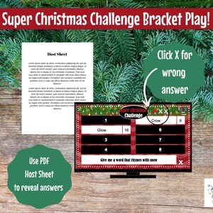 Super Christmas Challenge, Editable, PowerPoint Game, Customized, 40 Rounds, Bracket Play Office Party, Sales Meeting, Christmas Game image 6