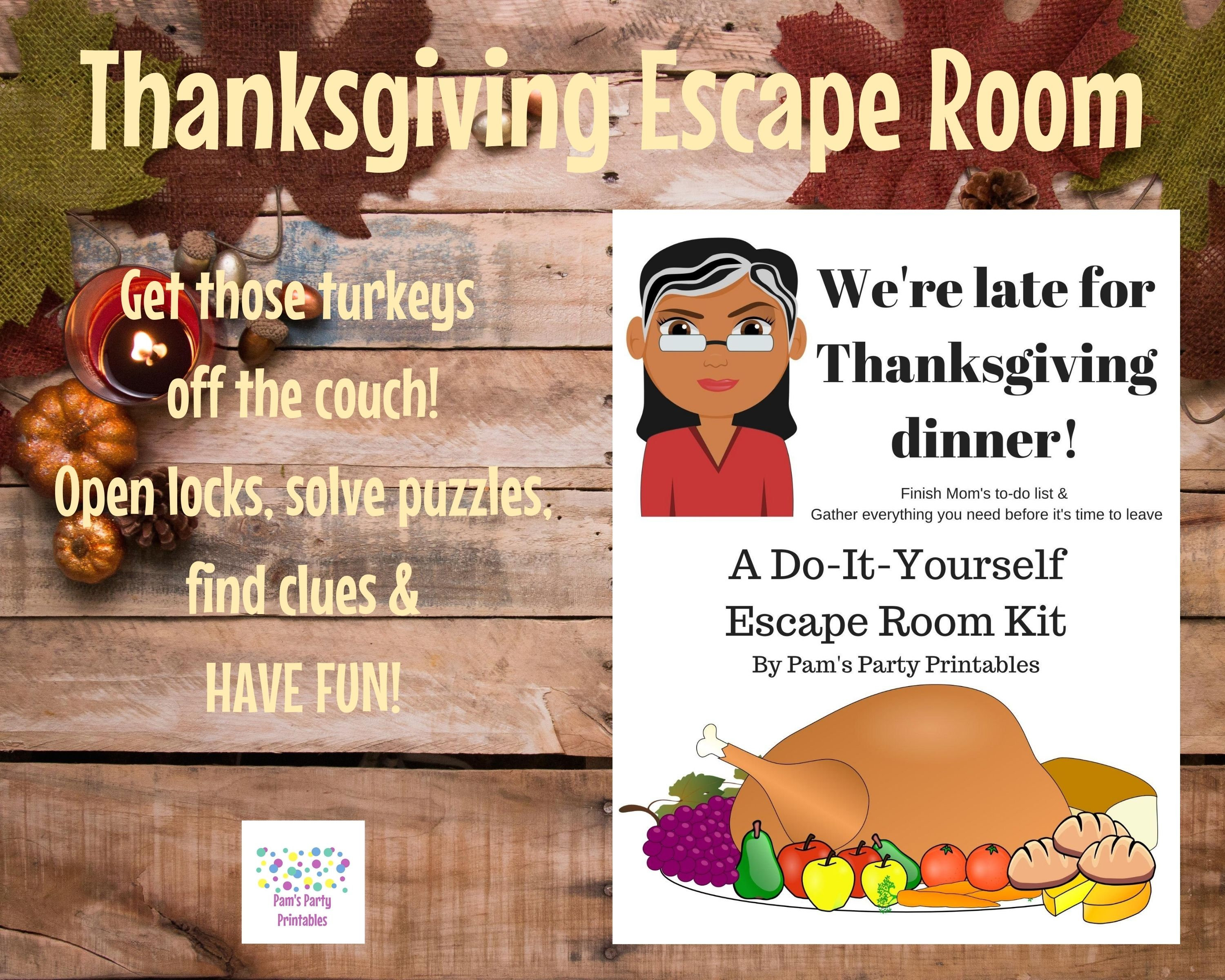 Staan voor Hulpeloosheid Uitputting We're Late for Thanksgiving A DIY Escape Room Kit - Etsy